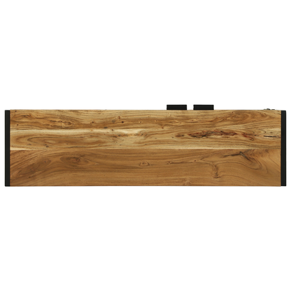 vidaXL TV-Schränk Braun 110 x 30 x 50 cm Massivholz Akazie