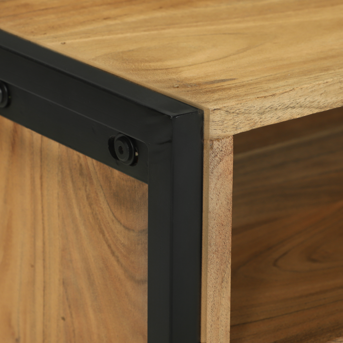 vidaXL Meuble TV marron 100 x 35 x 50 cm Bois d'acacia massif