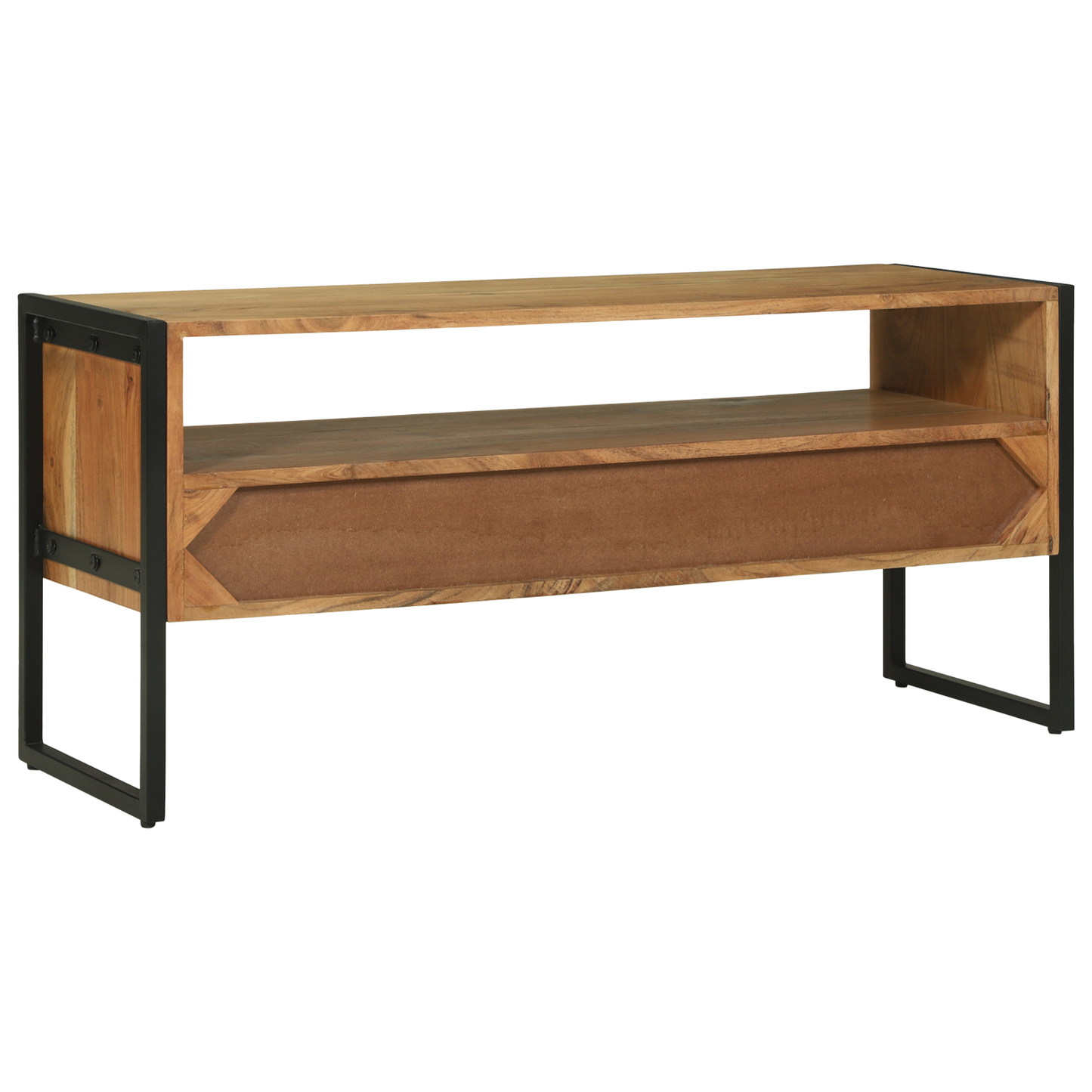vidaXL Meuble TV marron 100 x 35 x 50 cm Bois d'acacia massif