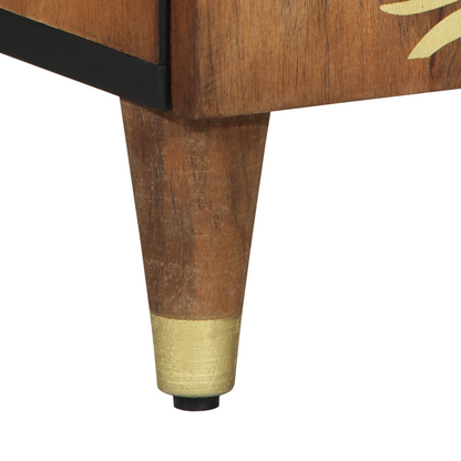 vidaXL Sideboard Braun 60 x 33 x 75 cm Massivholz Mango