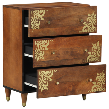 vidaXL Sideboard Braun 60 x 33 x 75 cm Massivholz Mango