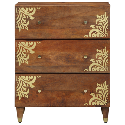 vidaXL Sideboard Braun 60 x 33 x 75 cm Massivholz Mango