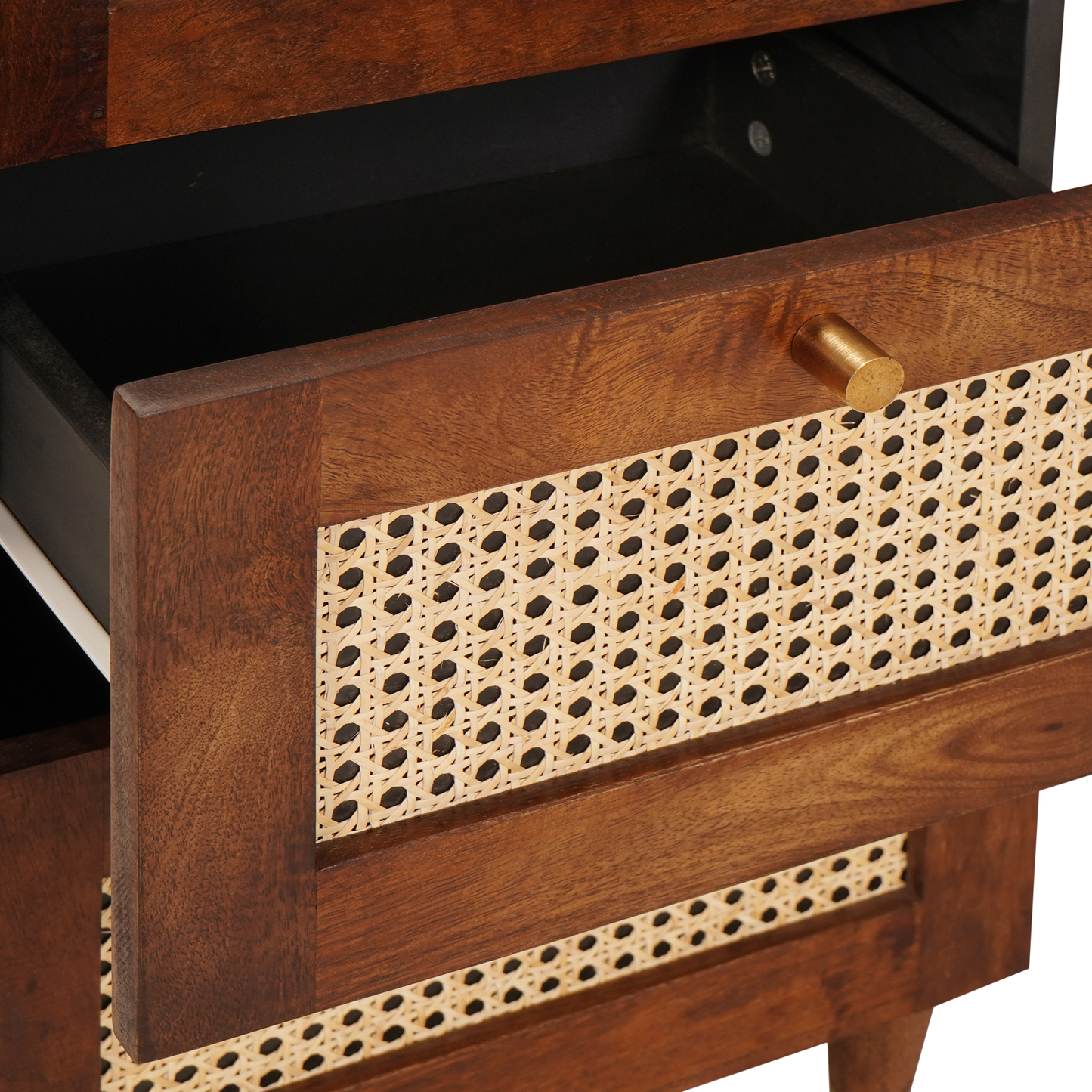 vidaXL Sideboard Braun 40 x 33,5 x 75 cm Massivholz Mango