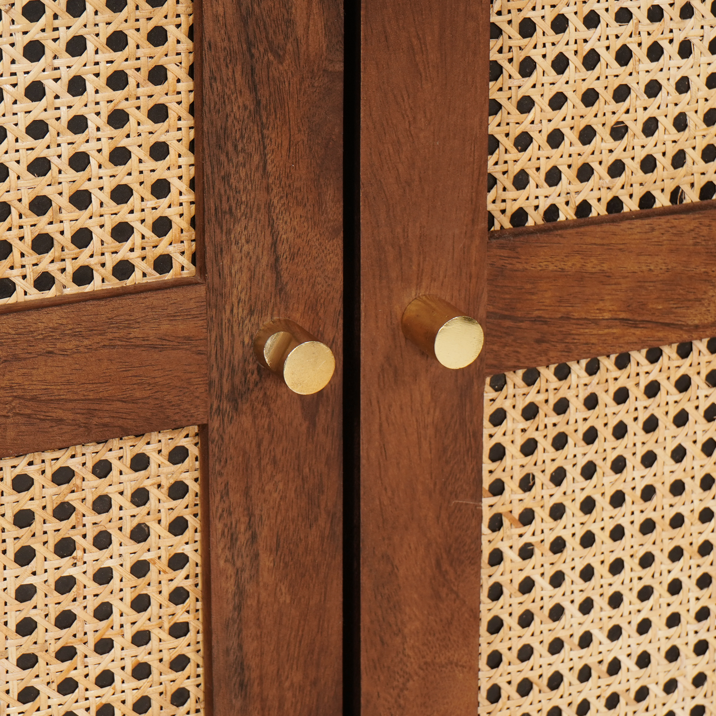 vidaXL Hochschrank Braun 60 x 33,5 x 100 cm Massivholz Mango