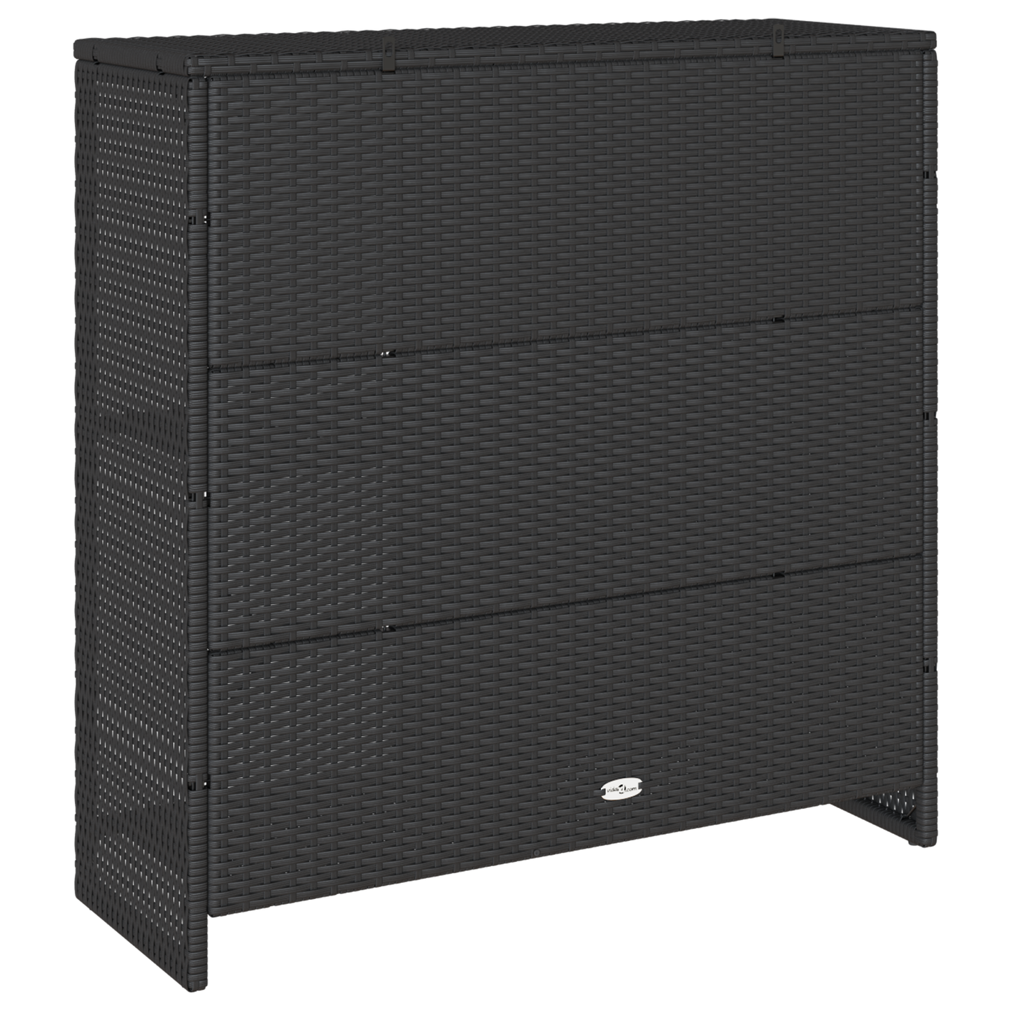 vidaXL Aufbewahrungsschrank mit Regal Schwarz 100 x 36 x 102 cm Rattan