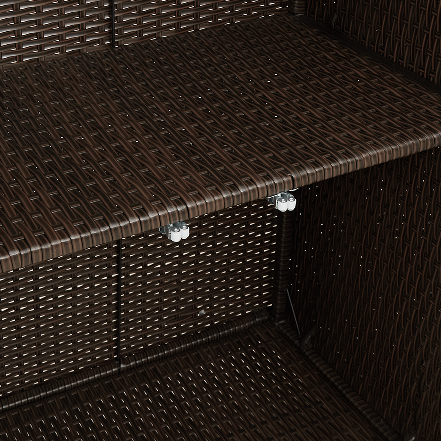 vidaXL Aufbewahrungsschrank mit Regal Braun 100 x 36 x 102 cm Rattan