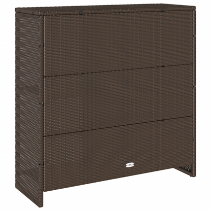 vidaXL Aufbewahrungsschrank mit Regal Braun 100 x 36 x 102 cm Rattan