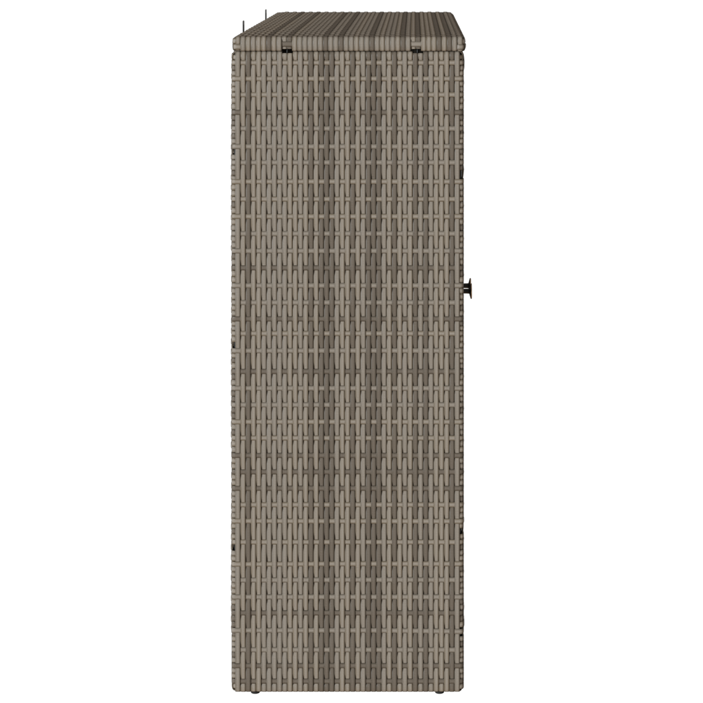 vidaXL Aufbewahrungsschrank mit Regal Grau 100 x 36 x 102 cm Rattan