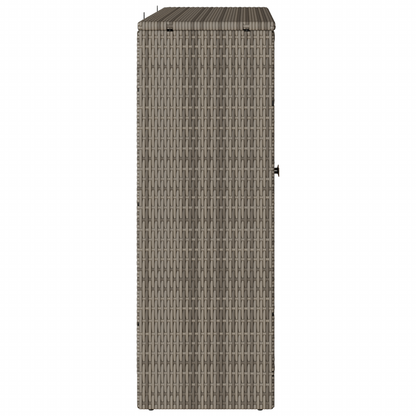 vidaXL Aufbewahrungsschrank mit Regal Grau 100 x 36 x 102 cm Rattan