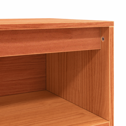 vidaXL Sideboard Wachsbraun 70 x 34 x 80 cm Massives Kiefernholz