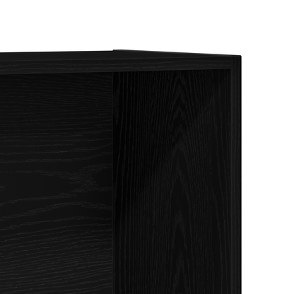 vidaXL | Bücherregal | Schwarz Eichen-Optik 36 x 30 x 143 cm Holzwerkstoff