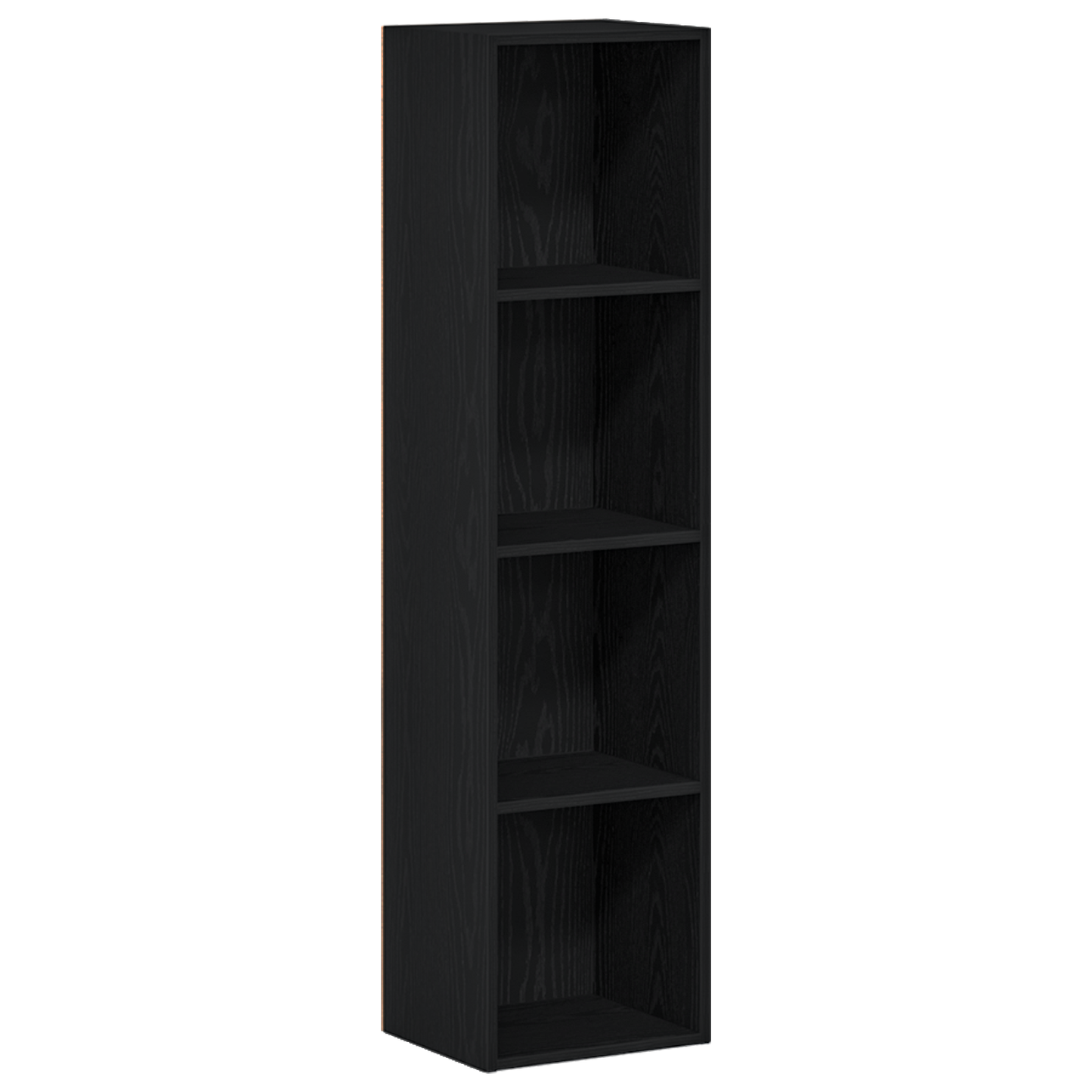 vidaXL | Bücherregal | Schwarz Eichen-Optik 36 x 30 x 143 cm Holzwerkstoff