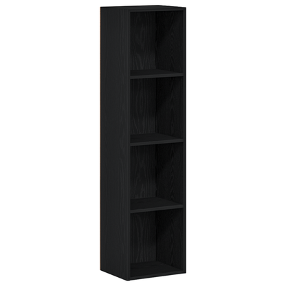 vidaXL | Bücherregal | Schwarz Eichen-Optik 36 x 30 x 143 cm Holzwerkstoff