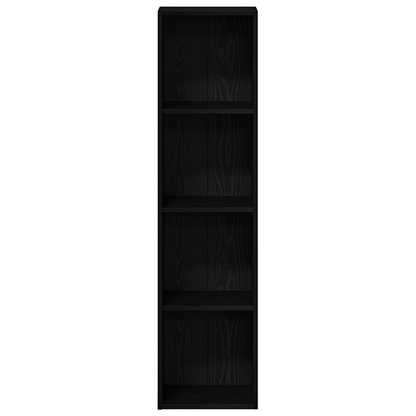vidaXL | Bücherregal | Schwarz Eichen-Optik 36 x 30 x 143 cm Holzwerkstoff
