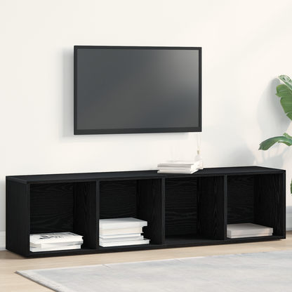 vidaXL | Bücherregal | Schwarz Eichen-Optik 36 x 30 x 143 cm Holzwerkstoff