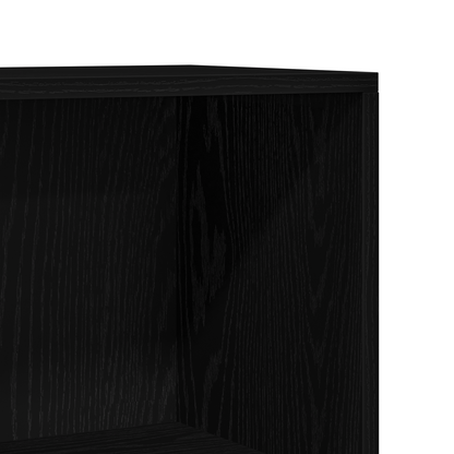 vidaXL Bücherregal Schwarz Eichen-Optik 60 x 24 x 176 cm Holzwerkstoff