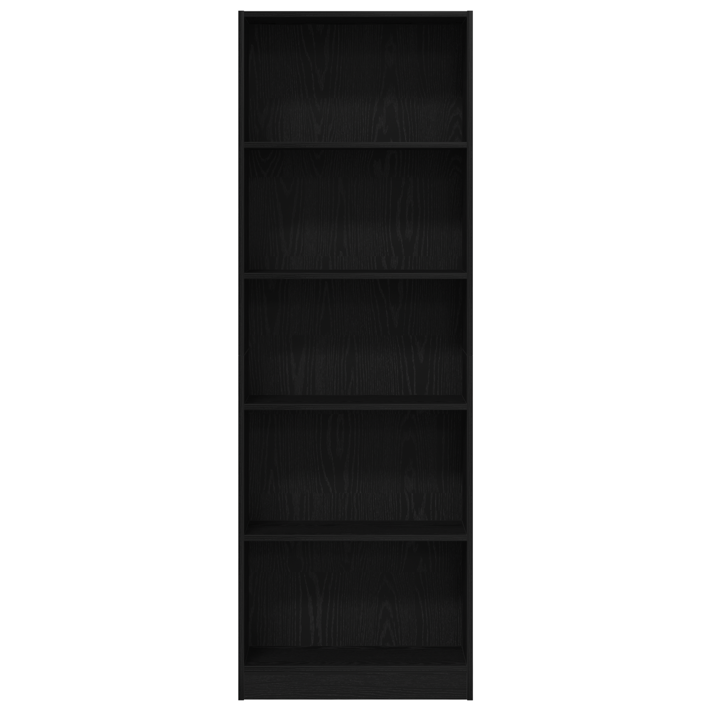 vidaXL Bücherregal Schwarz Eichen-Optik 60 x 24 x 176 cm Holzwerkstoff