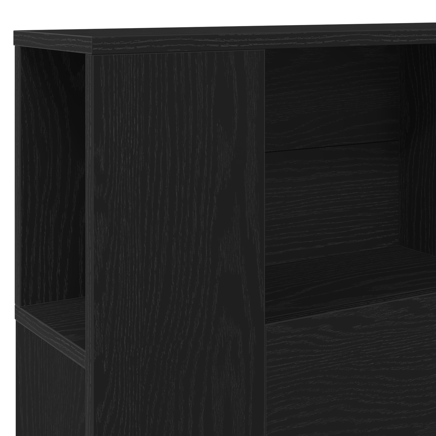 vidaXL Kopfteil Schrank Schwarz Eichen-Optik 120 x 18.5 x 102.5 cm