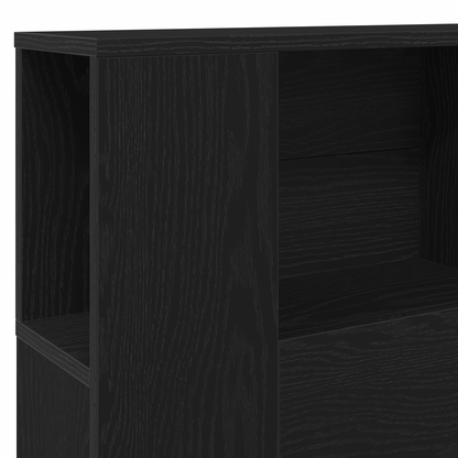 vidaXL Kopfteil Schrank Schwarz Eichen-Optik 120 x 18.5 x 102.5 cm