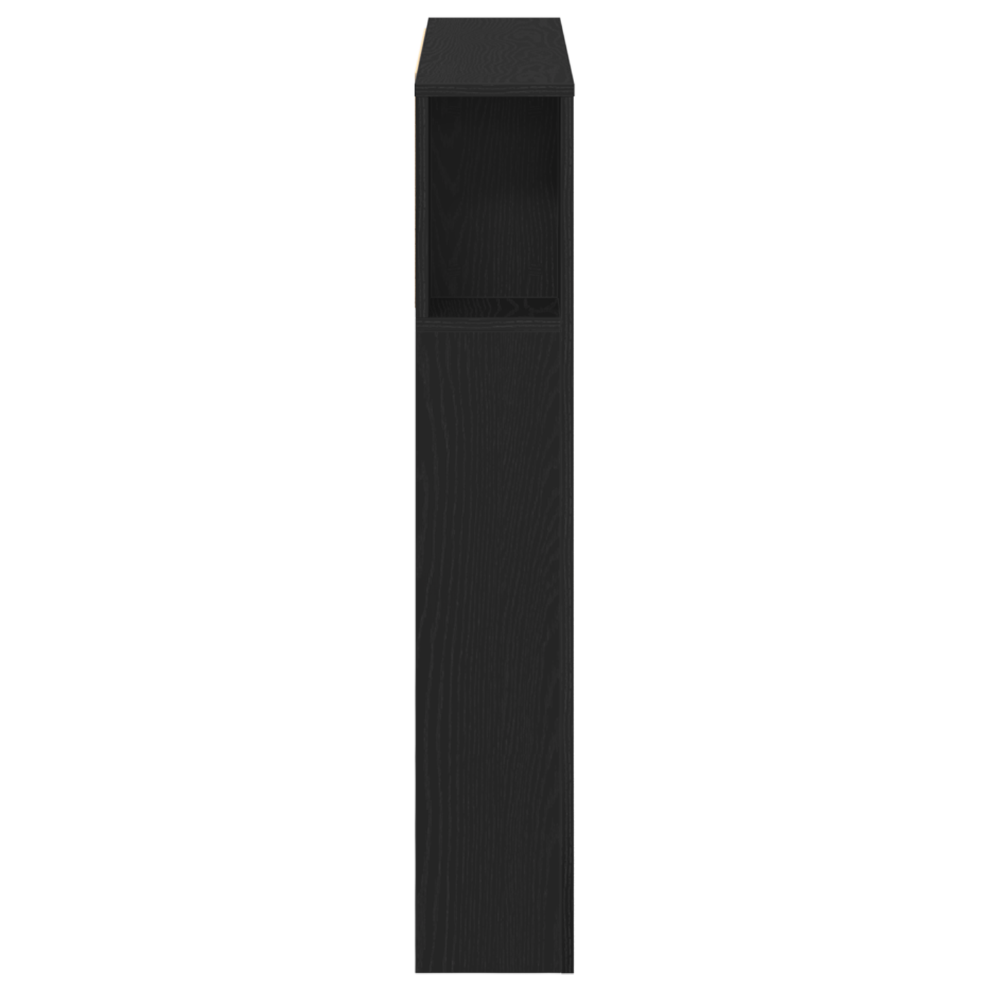 vidaXL Kopfteil Schrank Schwarz Eichen-Optik 120 x 18.5 x 102.5 cm