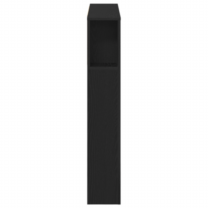vidaXL Kopfteil Schrank Schwarz Eichen-Optik 120 x 18.5 x 102.5 cm