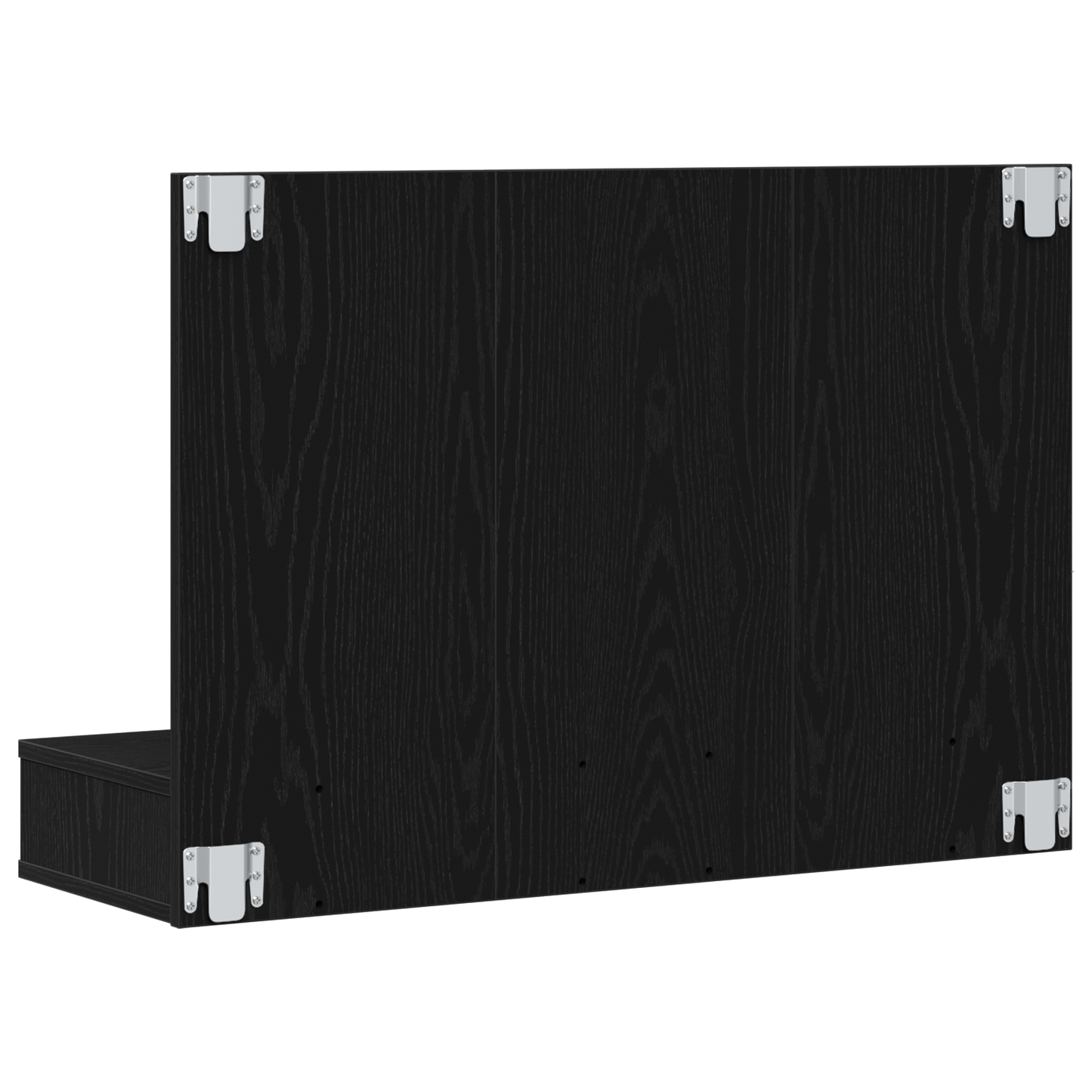 vidaXL Spiegelschrank mit Regal Schwarz Eichen-Optik 90 x 31,5 x 62 cm