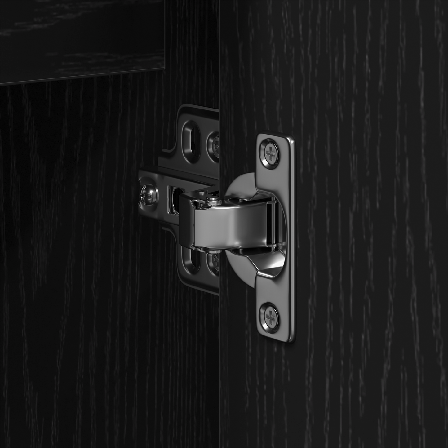 vidaXL Waschbeckenschrank mit Tür Schwarz Eichen-Optik 60 x 30 x 60 cm