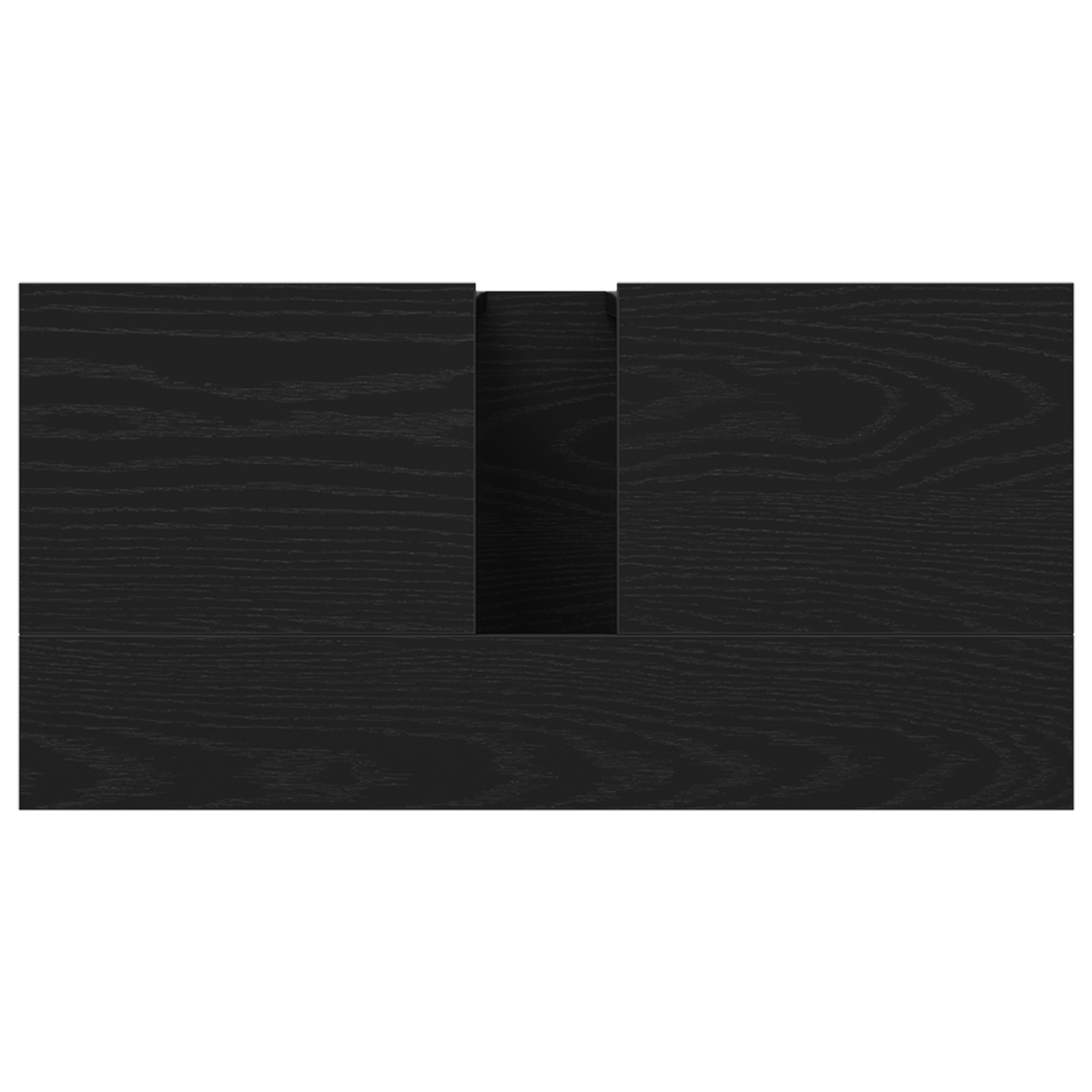 vidaXL Waschbeckenschrank mit Tür Schwarz Eichen-Optik 60 x 30 x 60 cm