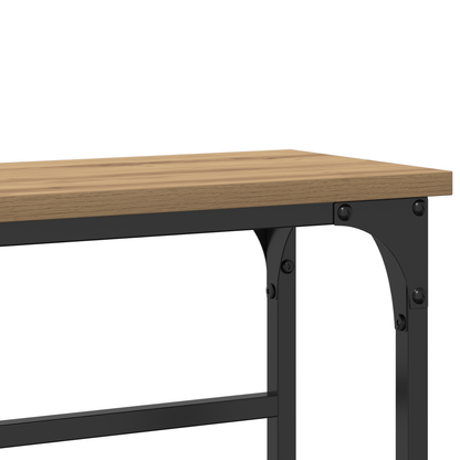 vidaXL Konsolentisch Artisan-Eiche 75 x 19,5 x 75 cm Holzwerkstoff