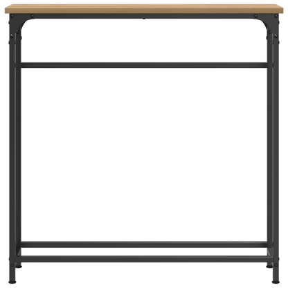vidaXL Konsolentisch Artisan-Eiche 75 x 19,5 x 75 cm Holzwerkstoff