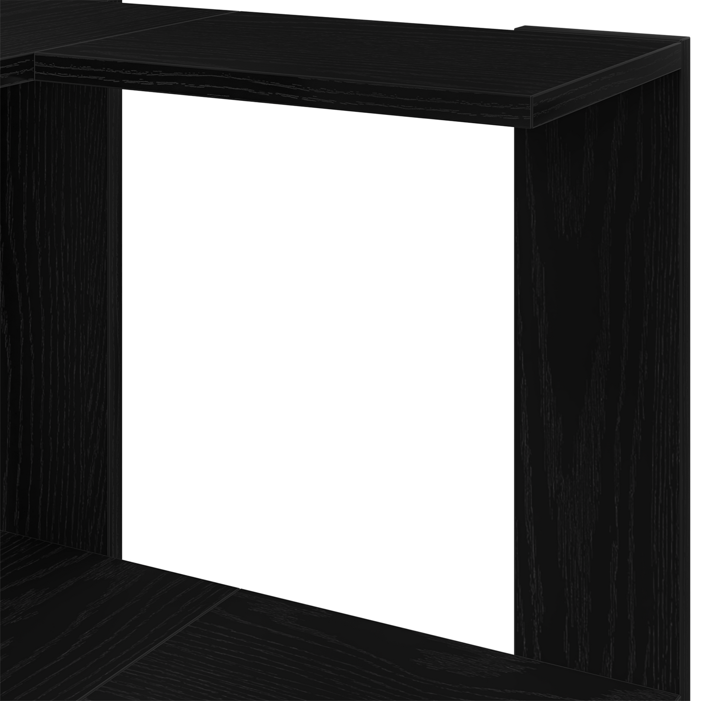 vidaXL Bücherregal Schwarz Eichen-Optik 50 x 50 x 102 cm