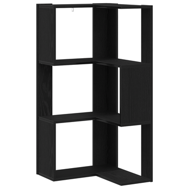 vidaXL Bücherregal Schwarz Eichen-Optik 50 x 50 x 102 cm