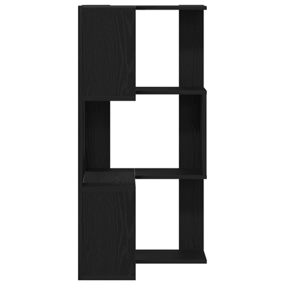 vidaXL Bücherregal Schwarz Eichen-Optik 50 x 50 x 102 cm
