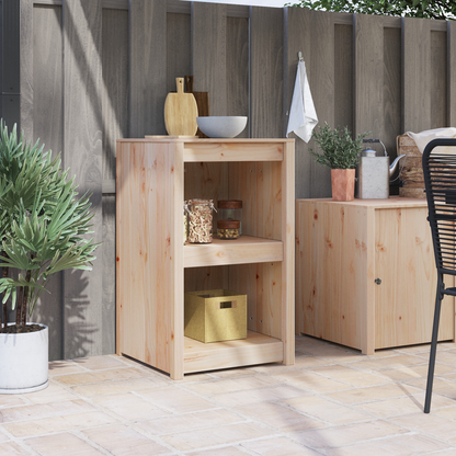 vidaXL Küchenschrank mit Regal Braun Eichen-Optik 55 x 55 x 92 cm