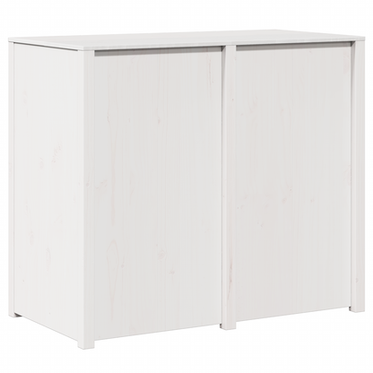 vidaXL Küchenschrank Warmes Weiß 106 x 55 x 92 cm Massives Kiefernholz