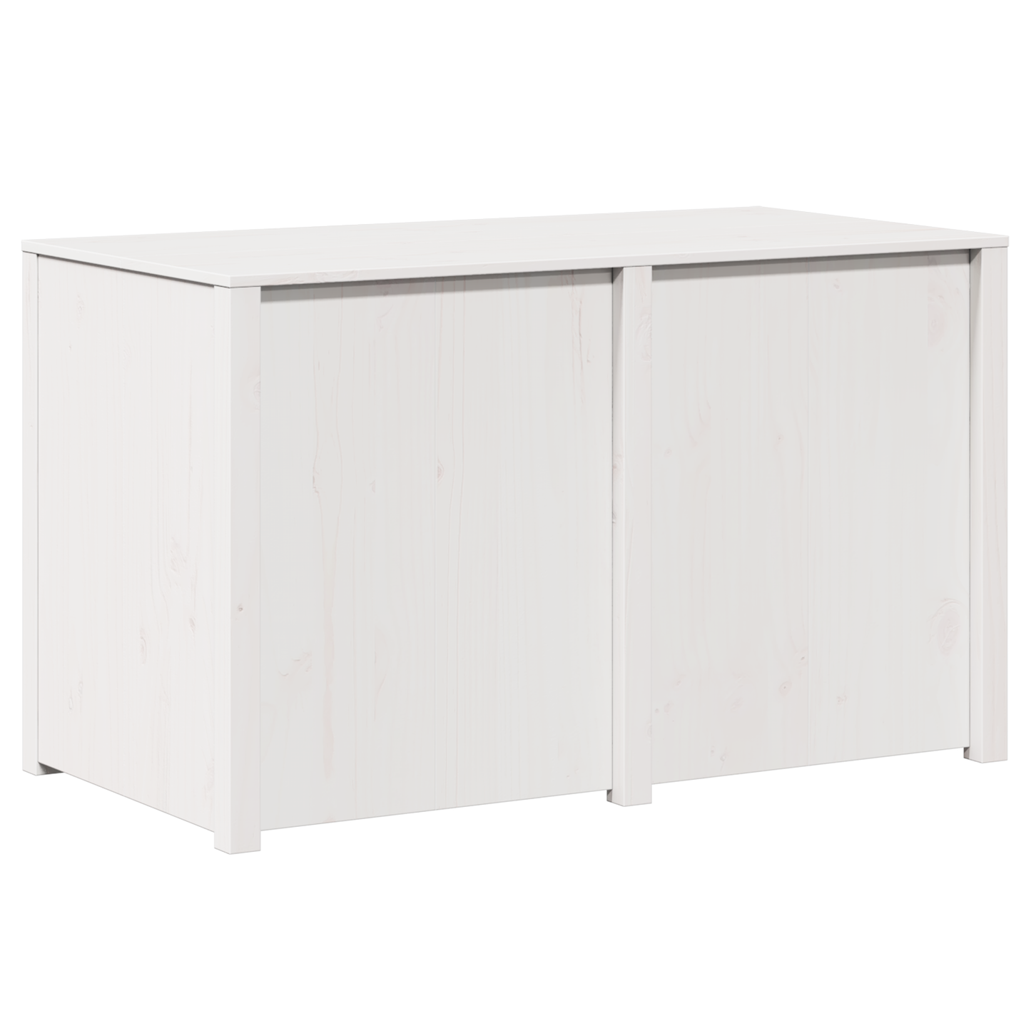 vidaXL Küchenschrank mit Regal Weiß 106 x 55 x 64 cm Massivholz Kiefer