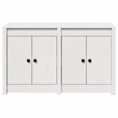 vidaXL Küchenschrank mit Regal Weiß 106 x 55 x 64 cm Massivholz Kiefer