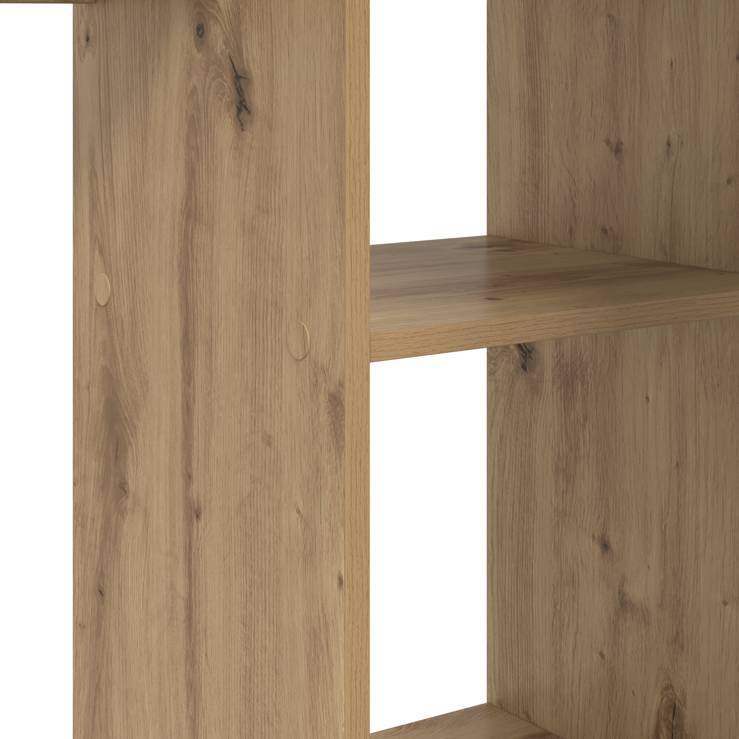 vidaXL Schreibtisch Artisan-Eiche 142 x 102 x 73 cm Holzwerkstoff