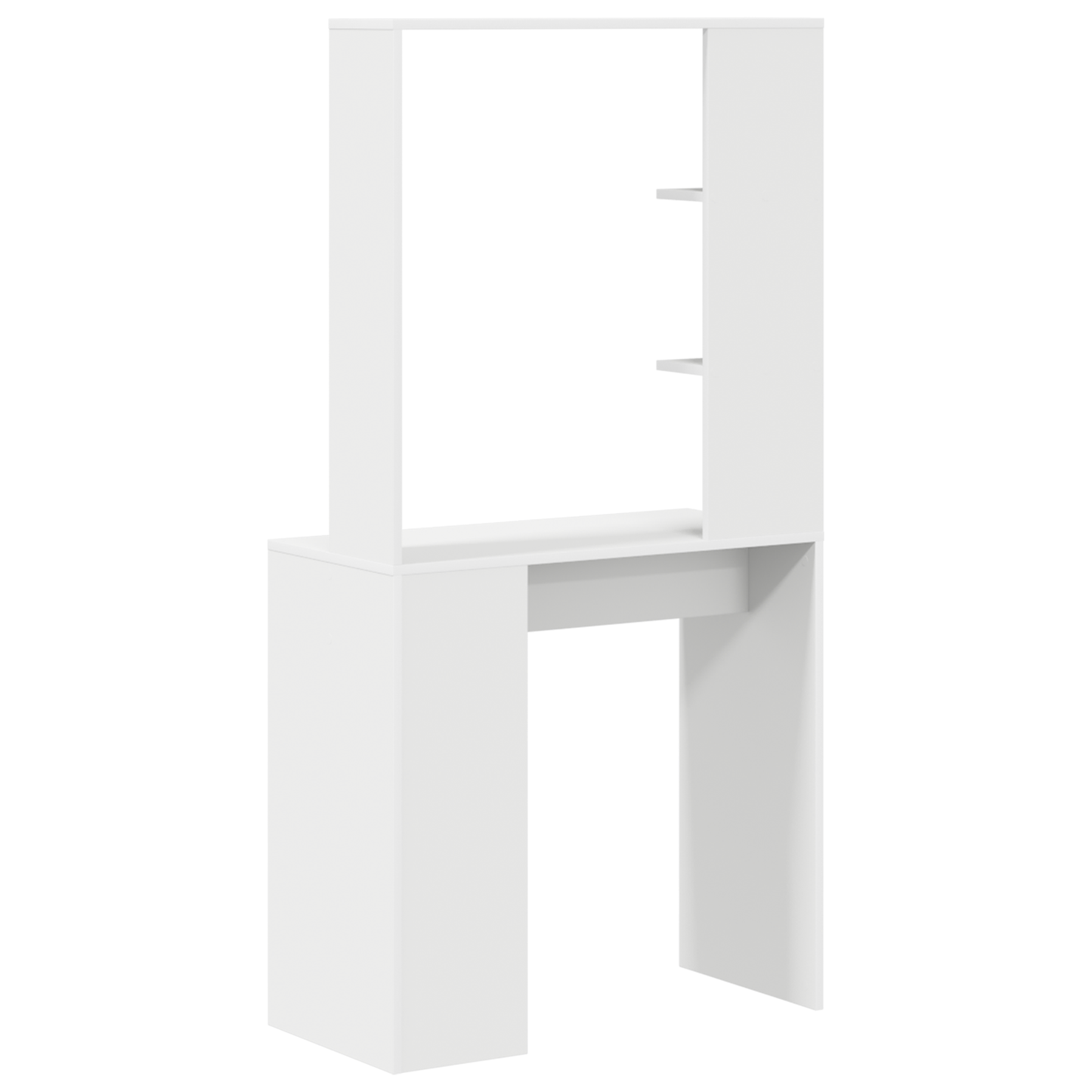 vidaXL Schreibtisch mit Regal Weiß 78,5 x 37 x 154,5 cm Holzwerkstoff