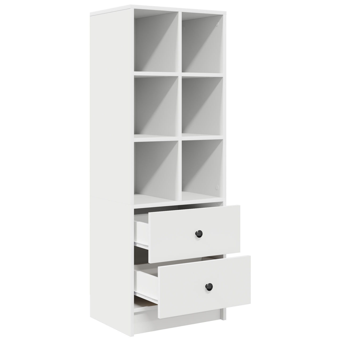 vidaXL Highboard mit Schubladen Weiß 45,5 x 34 x 127 cm