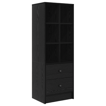 vidaXL Highboard Schwarz Eichen-Optik 45,5 x 34 x 127 cm