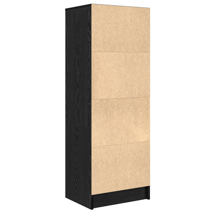 vidaXL Highboard Schwarz Eichen-Optik 45,5 x 34 x 127 cm