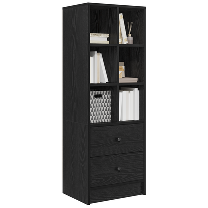 vidaXL Highboard Schwarz Eichen-Optik 45,5 x 34 x 127 cm