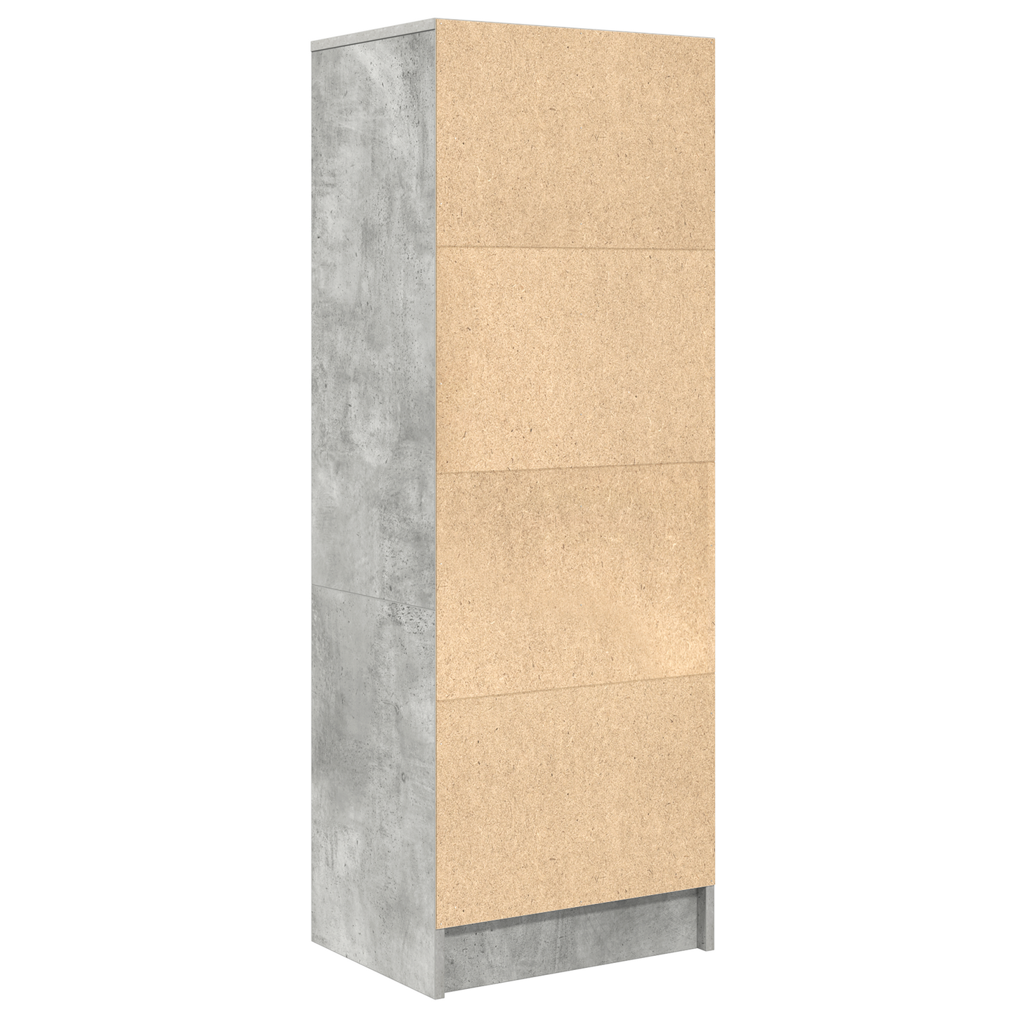 vidaXL Highboard avec tiroirs Gris Béton 45,5 x 34 x 127 cm
