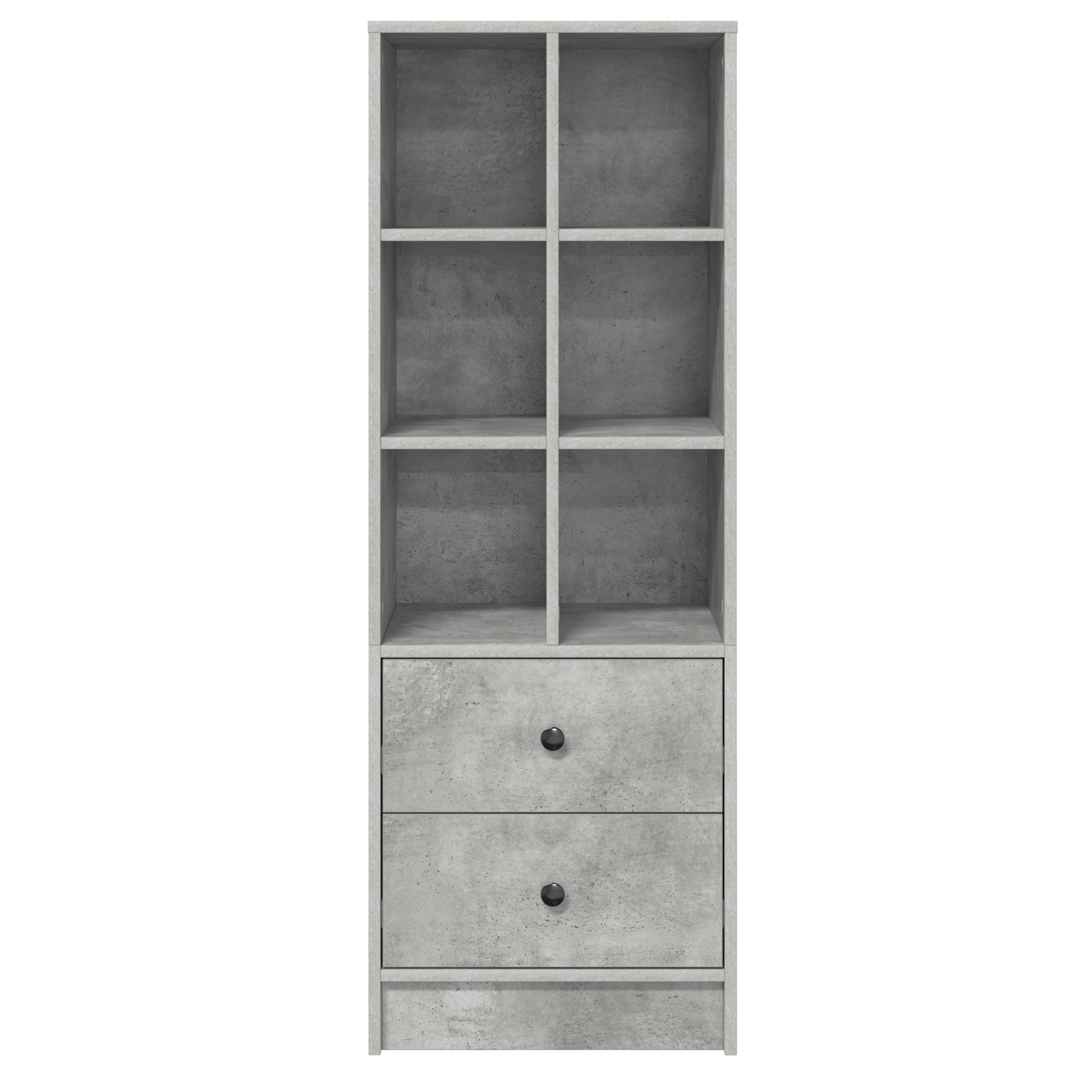 vidaXL Highboard avec tiroirs Gris Béton 45,5 x 34 x 127 cm