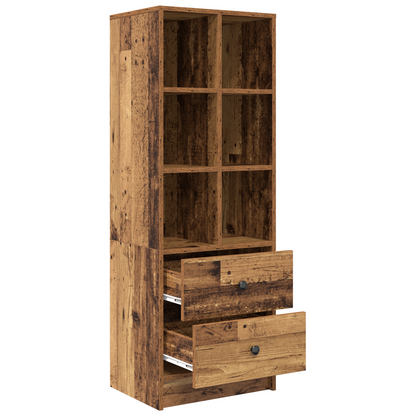 vidaXL Highboard mit Schubladen Altholz 45,5 x 34 x 127 cm
