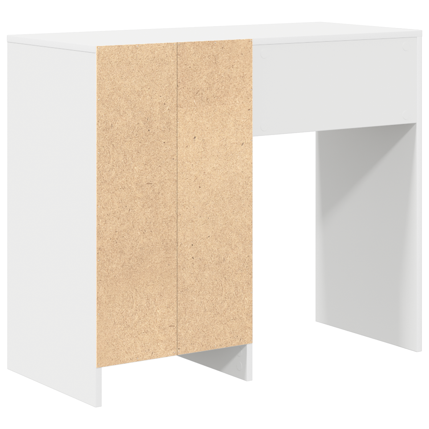 vidaXL Schreibtisch mit Speicher Weiß 90 x 37,5 x 75 cm Holzwerkstoff