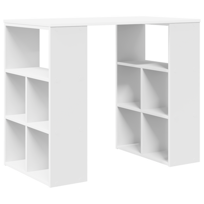 vidaXL Schreibtisch mit Regal Weiß 90 x 50 x 75 cm Holzwerkstoff