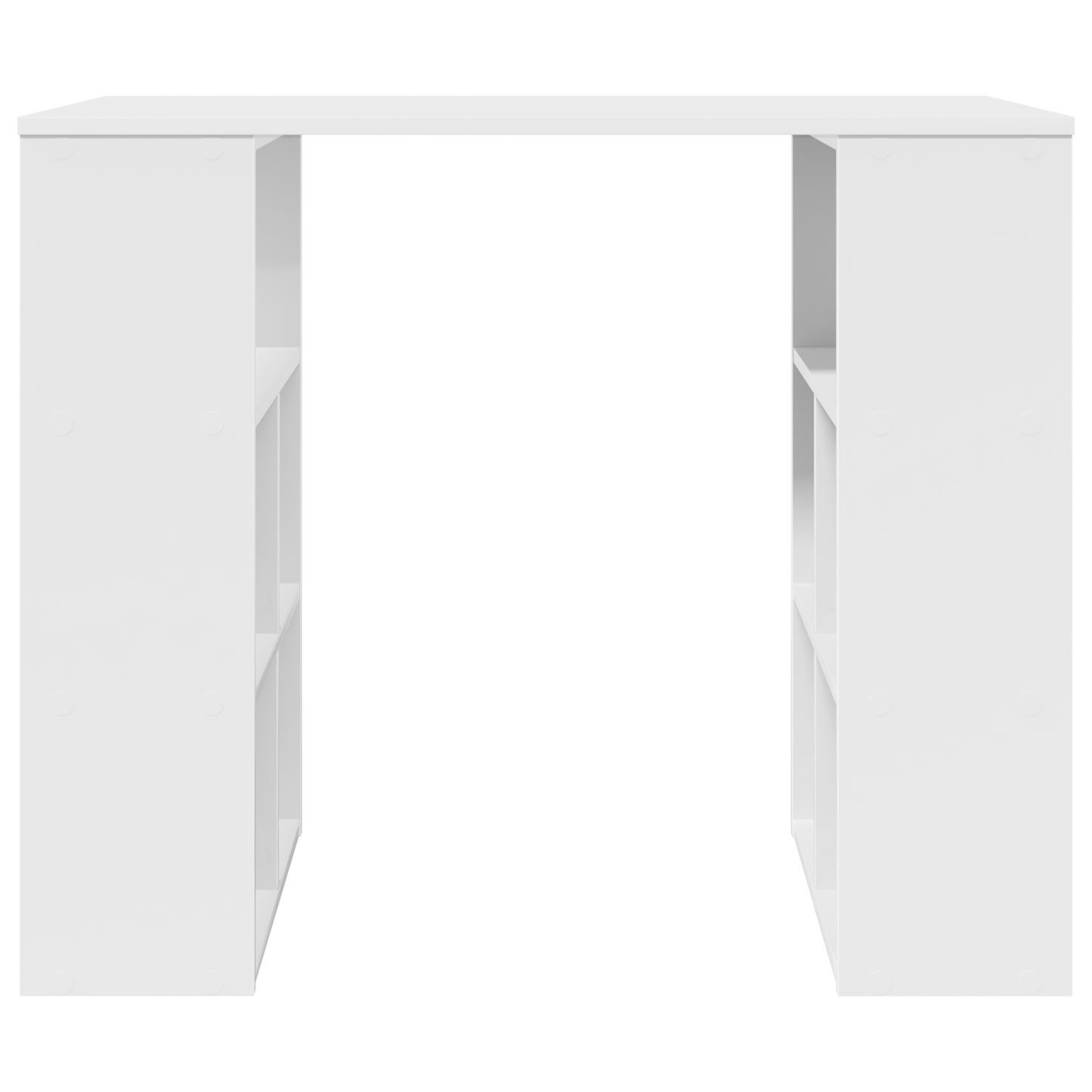 vidaXL Schreibtisch mit Regal Weiß 90 x 50 x 75 cm Holzwerkstoff