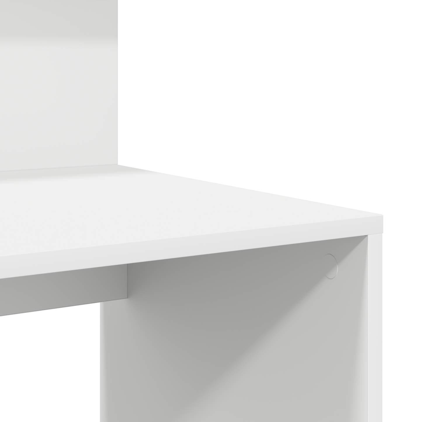 vidaXL Schreibtisch mit Regal Weiß 90 x 48 x 101,5 cm Holzwerkstoff